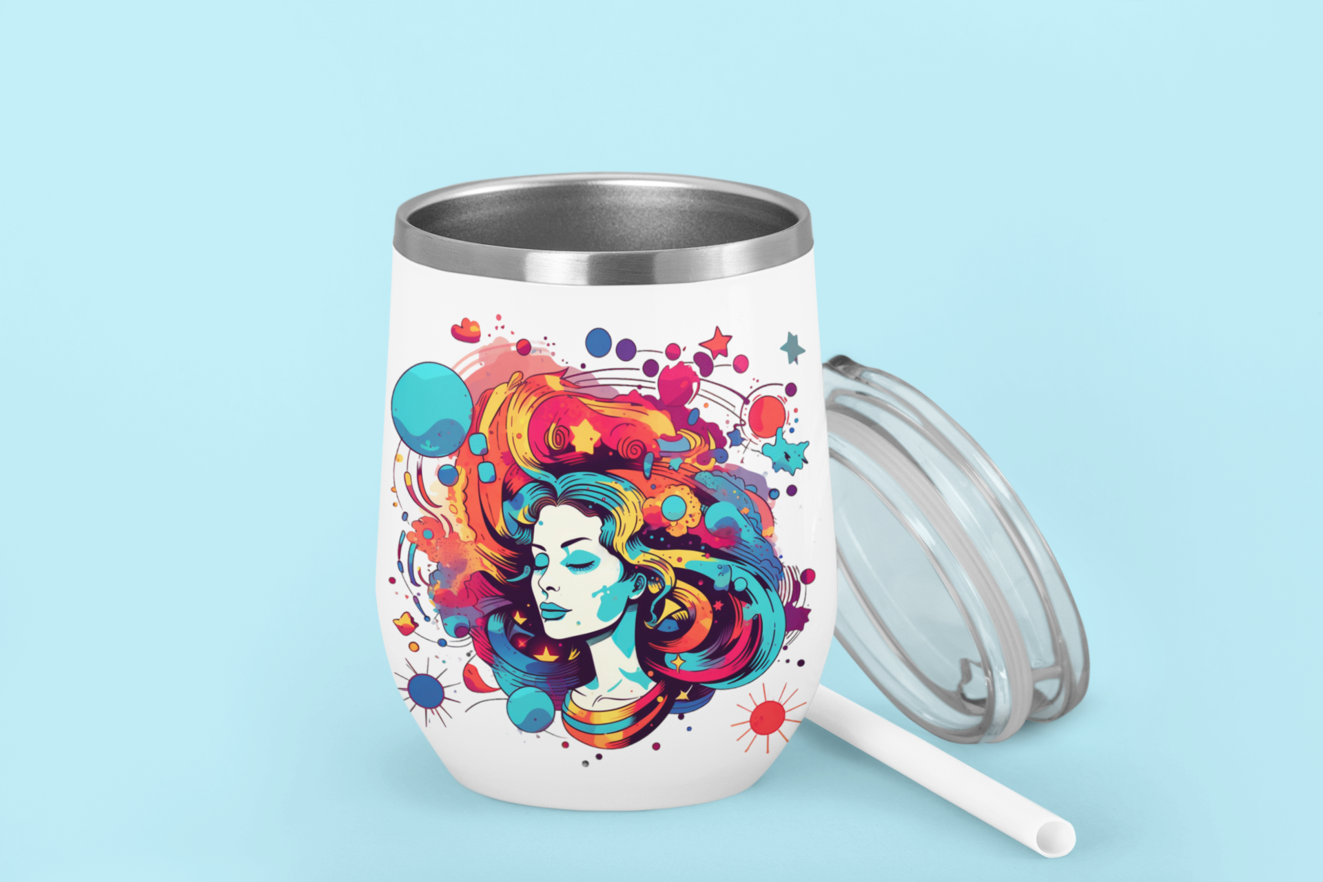 Psychedelic Woman PNG 3