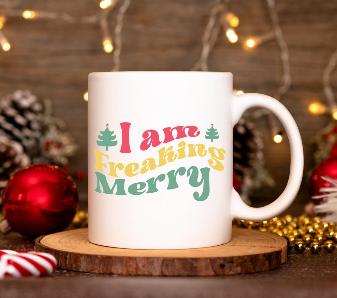 I am Freaking Merry Retro SVG 3
